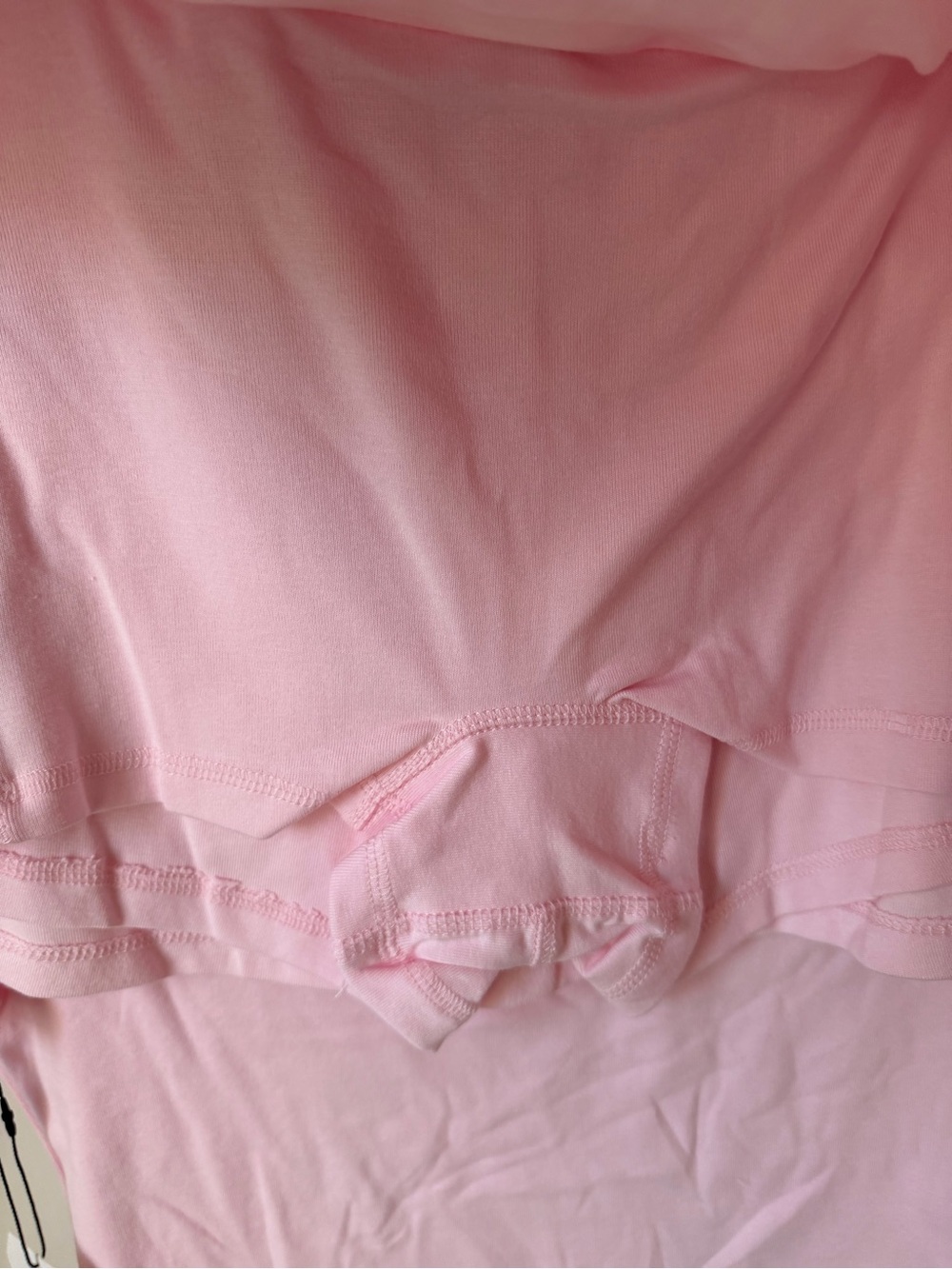 Baby Pink cotton short sleeve Crop top, mini skort and headband matching set - Picture 5 of 6
